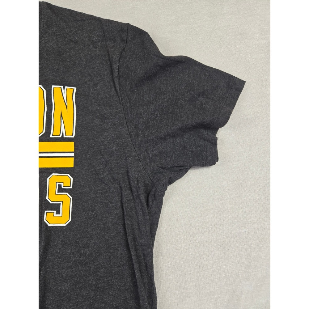 47 Brand Boston Bruins NHL Graphic T-Shirt Mens Large Charcoal Heather Grey - Picture 5 of 10